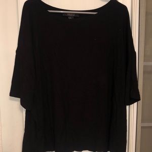 Black Ribbed Shirt